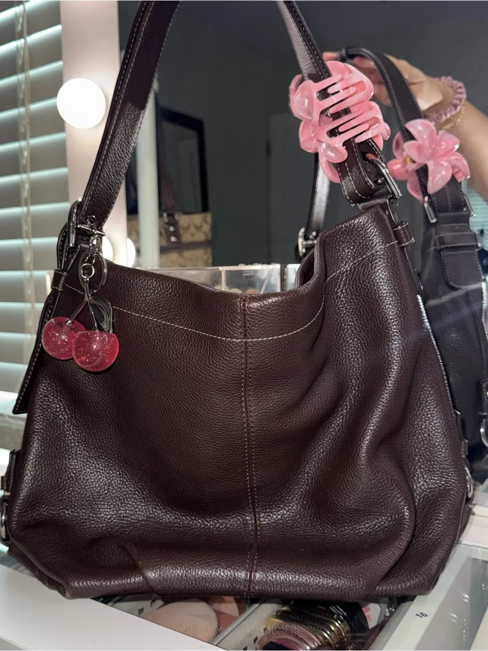 Vintage Coach Brooke Pebbled Leather Hobo Shoulder Bag 🤎✨